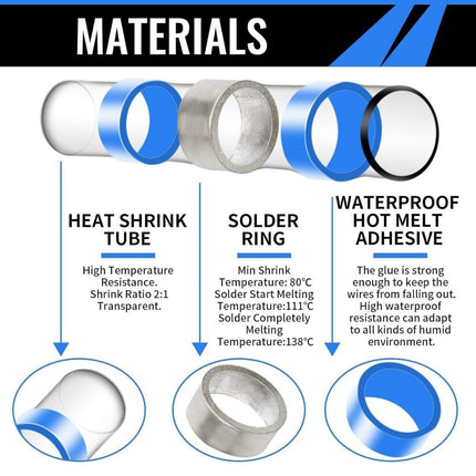 400-Piece Solder Seal Wire Connectors with Heat Shrink Butt Connectors