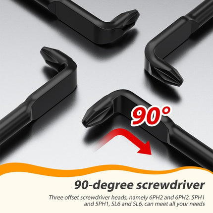 3Pcs Right Angle Offset Screwdriver Set