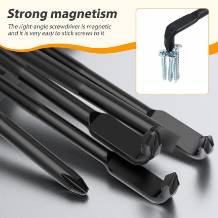 3Pcs Right Angle Offset Screwdriver Set