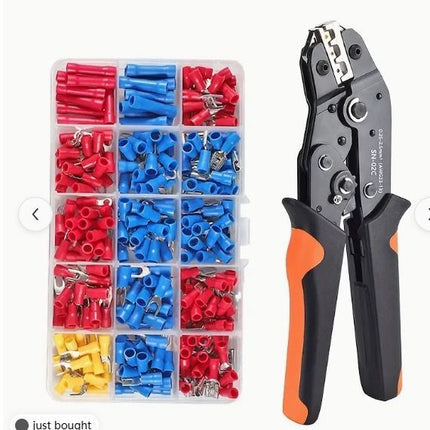 280PCS Crimp Terminal Block Pliers Set - Electrical Tool Kit