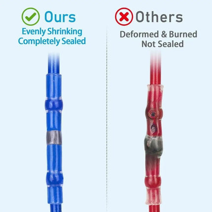 Waterproof Solder Ring Heat Shrink Middle Connector Solder Terminal Electrical - Multi - Size 800Pcs