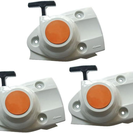 Recoil Starter Assembly for Stihl Chainsaw TS410 TS420 Concrete Cut-Off Saw 4238-190-0300 - Gray - Size 3 PACK