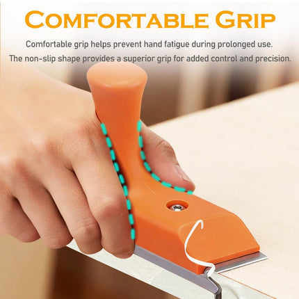 Edge Banding Trimmer, with Sharp Stainless Steel Blades and Ergonomic Grip, 3-in-1 Edge Trimming Tools, Suitable for Straight, Curved, and Chamfered Veneers, PVC
