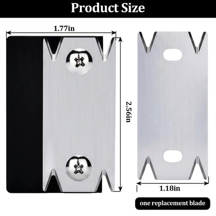 Edge Banding Trimmer,Blade Veneer Edge Trimmer with 1 Replacement Blade for Woodworking,Hand Planer Edge Bander for Burrs,Edge Corner Planer,Wood Chamfering Fillet Scraper