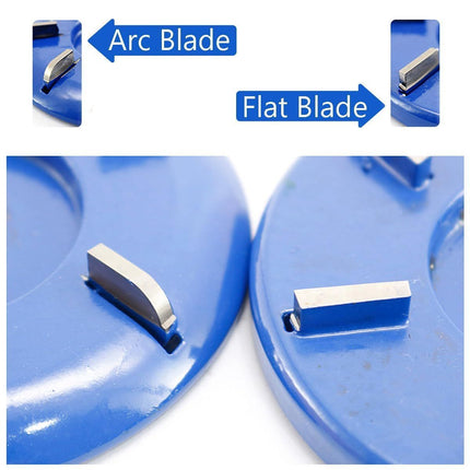 Stump Remover Angle Grinder Wood Carving Disc 6 Teeth Chainsaw Mill Cutter Woodworking Blade Tools Wood Turbo Carving Disc Wood Grinding Shaping Disc Grinder Disc Arc Blade - Blue -  Inner diameter 16mm