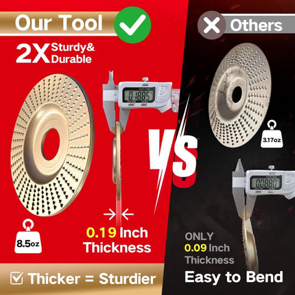 5PCS Angle Grinder Wood Carving Disc Set