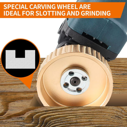5PCS Angle Grinder Wood Carving Disc Set