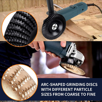 5PCS Angle Grinder Wood Carving Disc Set