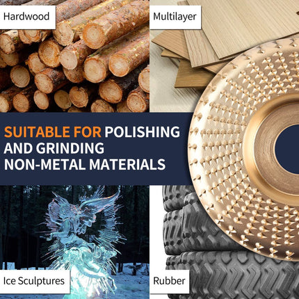 5PCS Angle Grinder Wood Carving Disc Set