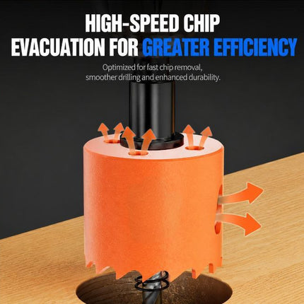 180mm Bi-Metal M42 High Speed Steel Hole Saw with Pilot Drill Bit