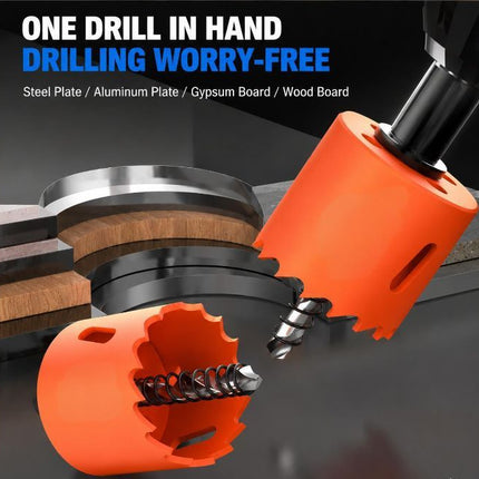 180mm Bi-Metal M42 High Speed Steel Hole Saw with Pilot Drill Bit