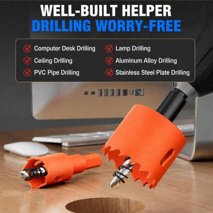 70mm Bi-Metal M42 High Speed Steel Hole Saw with Pilot Drill Bit