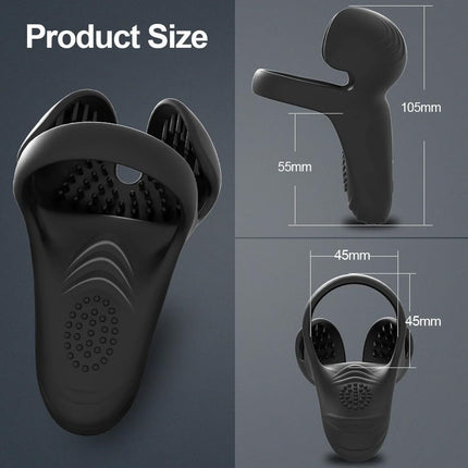 Vibrating Cock Ring with Testicular & G-Spot Stimulation – Penis Vibrator for Men, Pleasure Ring for Enhanced Sensation, Penis Extender for Couples Play