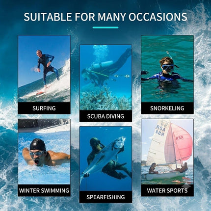 3MM Men's Full Wetsuit – 4-Way Stretch, UPF 50+, Thermal & Scratch Resistant for Diving & Surfing - Black - Size XXL
