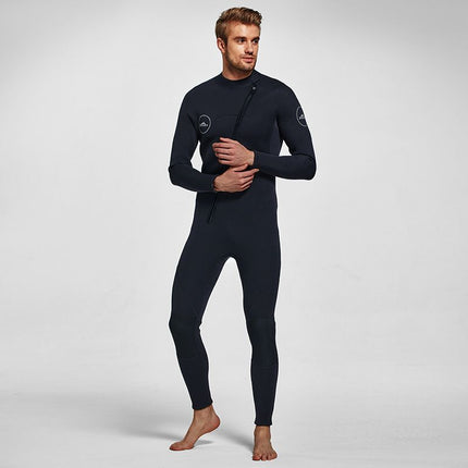 3MM Men's Full Wetsuit – 4-Way Stretch, UPF 50+, Thermal & Scratch Resistant for Diving & Surfing - Purple - Size XXL