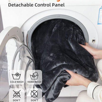 Wearable Heated Blanket Portable with Sleeves & Foot Pocket