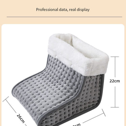 Electric Heated Foot Warmer - Heating Foot Warmer for Men & Women, Feet Warmer with 6 Temperature Setting 4 Timer Setting, Auto Shut Off Washable Inner Lining, Fast Heat Use for Winter Gifts