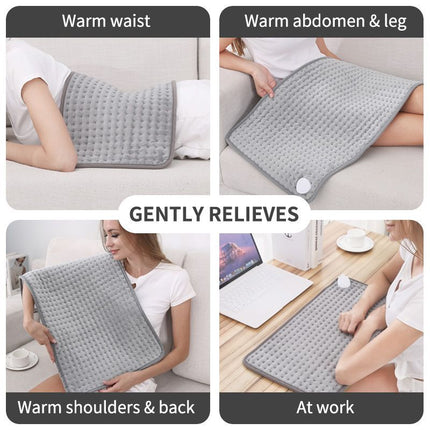 Heated Pad Zero-Gravity Pad Temperature Control Timer Winter Warmth Suitable for both humans and pets - Gray - Size 30cm*60cm