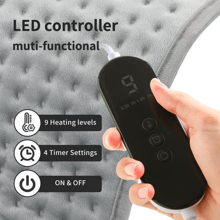 Heated Pad Zero-Gravity Pad Temperature Control Timer Winter Warmth Suitable for both humans and pets - Gray - Size 30cm*60cm