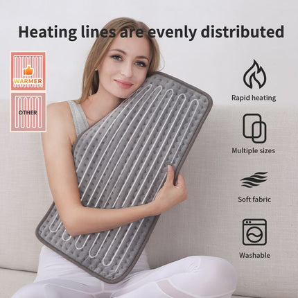 Heated Pad Zero-Gravity Pad Temperature Control Timer Winter Warmth Suitable for both humans and pets - Gray - Size 30cm*60cm