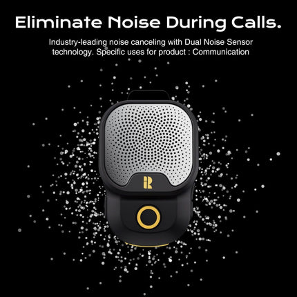 Wearable Bluetooth 5.3 Speaker, 30H Battery, IPX7 Waterproof | Clip-On Design, TWS Pairing, Built-In ENC Mic, Hands-Free Music & Calls, Jobsite Use, Portable Wireless Speaker