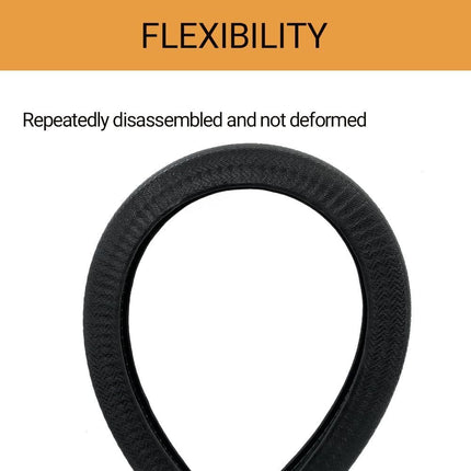 U-Shape Edge Banding - Fits 1/2" Edge, Rubber Trim for Sharp/Rough Surfaces, Veneer, Sheet Metal, Tables, Cars, Trucks, Boats & More - Black - Size 5 FT