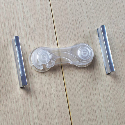 10pcs Child Safety Cabinet Locks, Transparent (White)