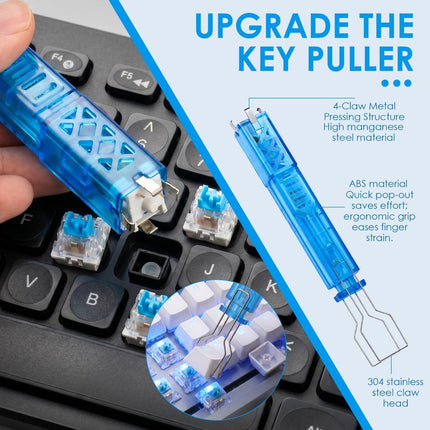 100 PCS Blue Mechanical Keyboard Switches Clickers with Upgraded