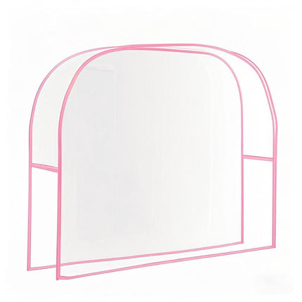 3Pcs Salon Chair Cover, PVC Clear Chair Back Covers, Waterproof Salon Chair Covers Protectors, Soft Salon Chair Back Cover, Fits Most Standard Salon Chairs Office Chairs, 20"x 15.7"x 4.7" - Pink - Size 20in