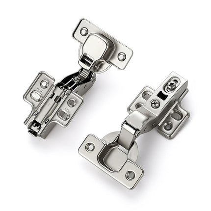 Insert Soft Close Cabinet Hinges | Concealed Kitchen Cabinet Hinges, Heavy-Duty Adjustable Design, Easy Installation, for Frameless Cupboard Hardware - Silver - Size 2 PCS