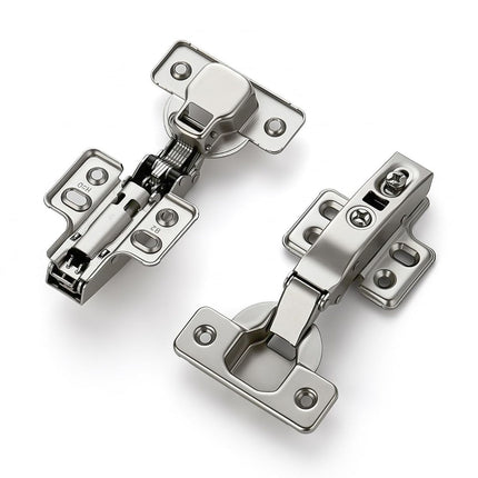 Full Overlay Soft Close Cabinet Hinges | Concealed Kitchen Cabinet Hinges, Heavy-Duty Adjustable Design, Easy Installation, for Frameless Cupboard Hardware - Silver - Size 10 PCS