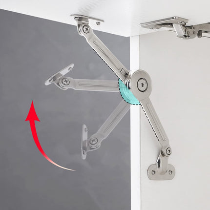 2 Packs Cabinet Cupborad Furniture Door Lift Stay Support Hinge Damper - Support Up to 100KG - Opening Angle 75°/90°/110° - Come with Hex Key