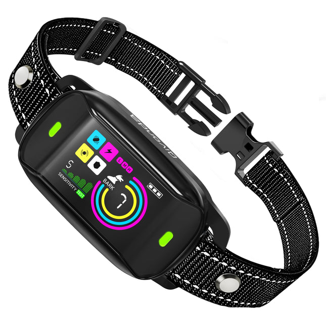 Smart Anti-Bark Collar for Dogs V1107-CS-CSBZNXGQ in Black