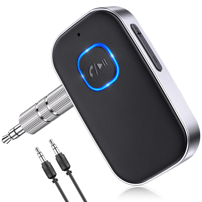Bluetooth 5.3 Audio Receiver with Mic V1107-CS-CZLYJSQ in Black