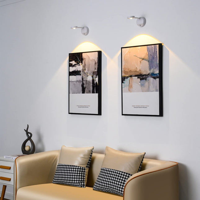 3-Pack Rechargeable LED Wall Spotlight for Art