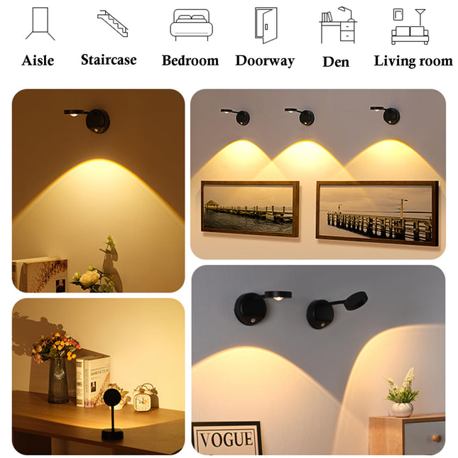 3-Pack Rechargeable LED Wall Spotlight for Art – product detail