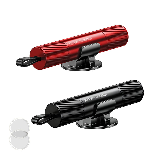 2-Pack Car Emergency Safety Hammer (Red & V1107-CS-QCAQC