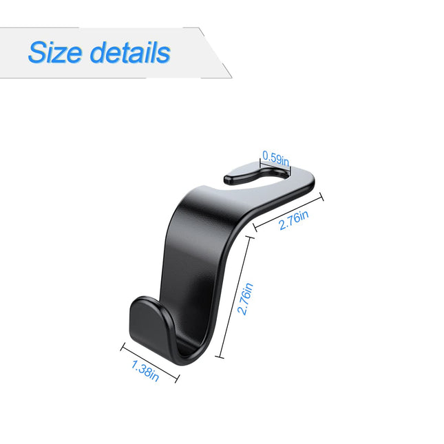 4-Pack Car Headrest Hooks – product detail