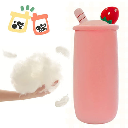 Bubble Tea Plush Pillow Soft Plush Toy Skin-Friendly Pillow Multiple Sizes Cute - Green - Size 36in