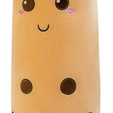 Bubble Tea Plush Pillow Soft Plush Toy Skin-Friendly Pillow Multiple Sizes Cute - Yellow - Size 24in