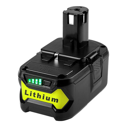 18V P108 Ryobi 18V Battery Replacement P117 Charger Lithium-Ion Battery Power - Black - Size 4000mAh
