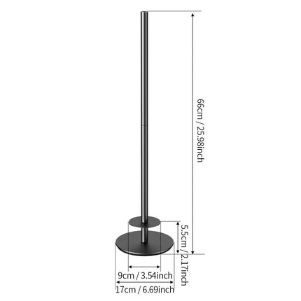Household Floor-Standing Single-Pole Long Tissue Paper Holder-Black
