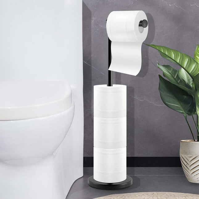 Floor Standing Toilet Paper Holder-Black – product detail