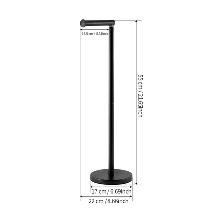 Floor Standing Toilet Paper Holder-Black