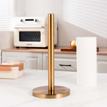 Stainless Steel Kitchen Paper Towel Holder -Gold
