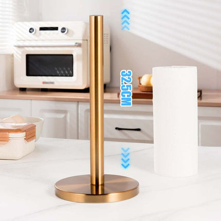 Stainless Steel Kitchen Paper Towel Holder -Gold
