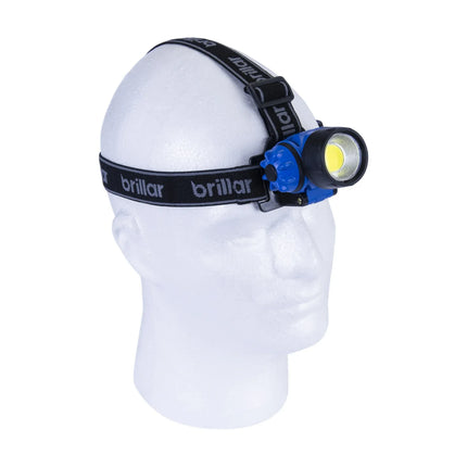 Brillar 3-Mode Headlamp Blue 120 Lumens with COB LED V1181-BR0029-BL
