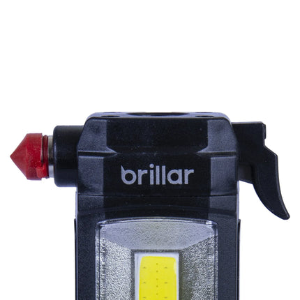 Brillar Emergency Torch Seatbelt Cutter Window Breaker – shape and profile