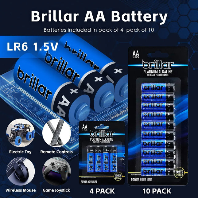 24 Pcs Brillar AA Platinum Alkaline Batteries – product detail
