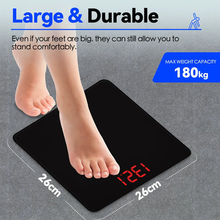 Clevinger Digital Glass Bathroom Scale 180kg Max Capacity – design and finish